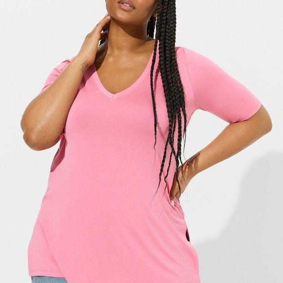 Torrid Super Soft V-Neck Tunic Tee size 5X EUC - Picture 2 of 3
